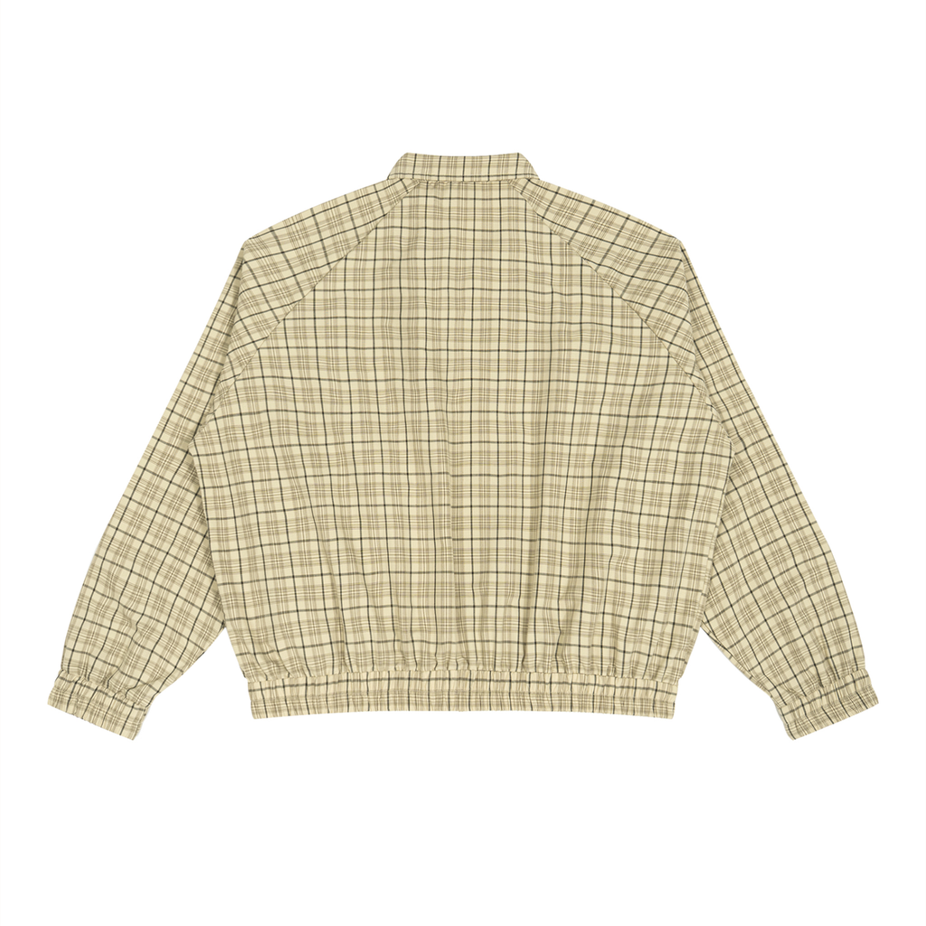 Plaid Full-Zip Track Jacket – Unisex
