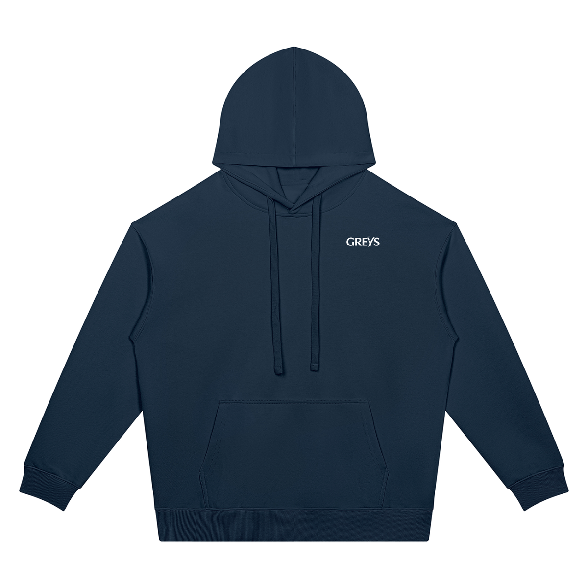 Greys Oversized Drop Shoulder Hoodie – Unisex