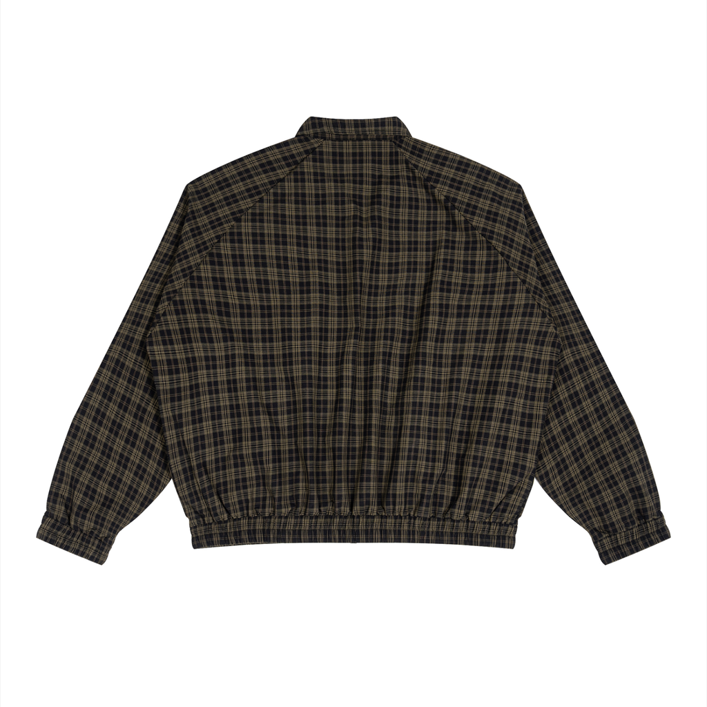 Plaid Full-Zip Track Jacket – Unisex