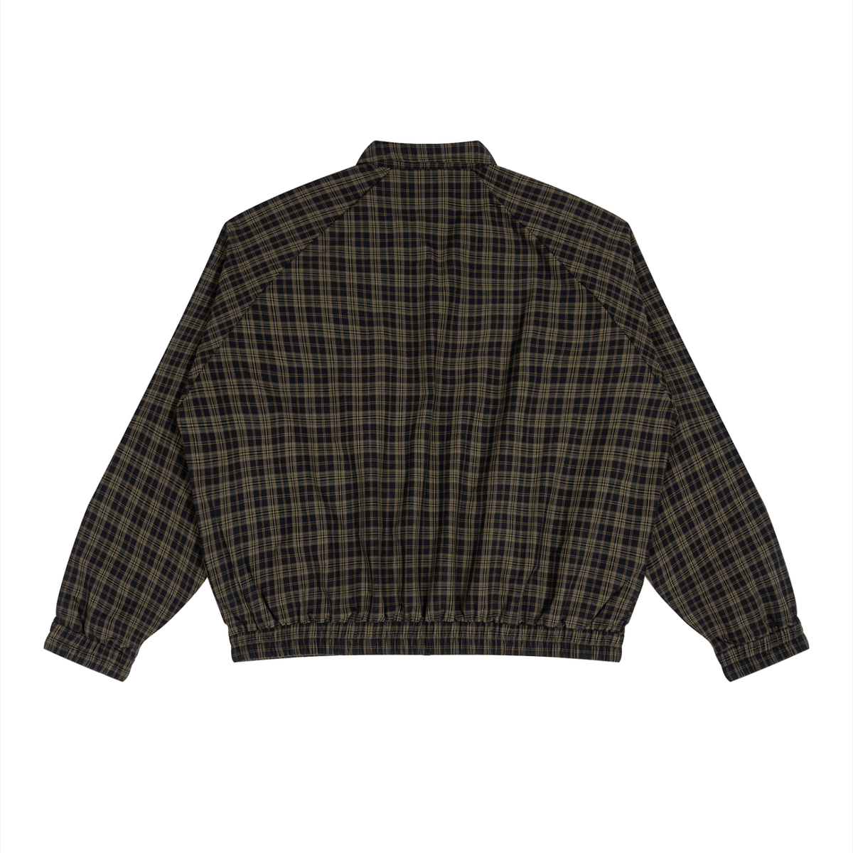 Plaid Full-Zip Track Jacket – Unisex