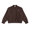 Plaid Full-Zip Track Jacket – Unisex