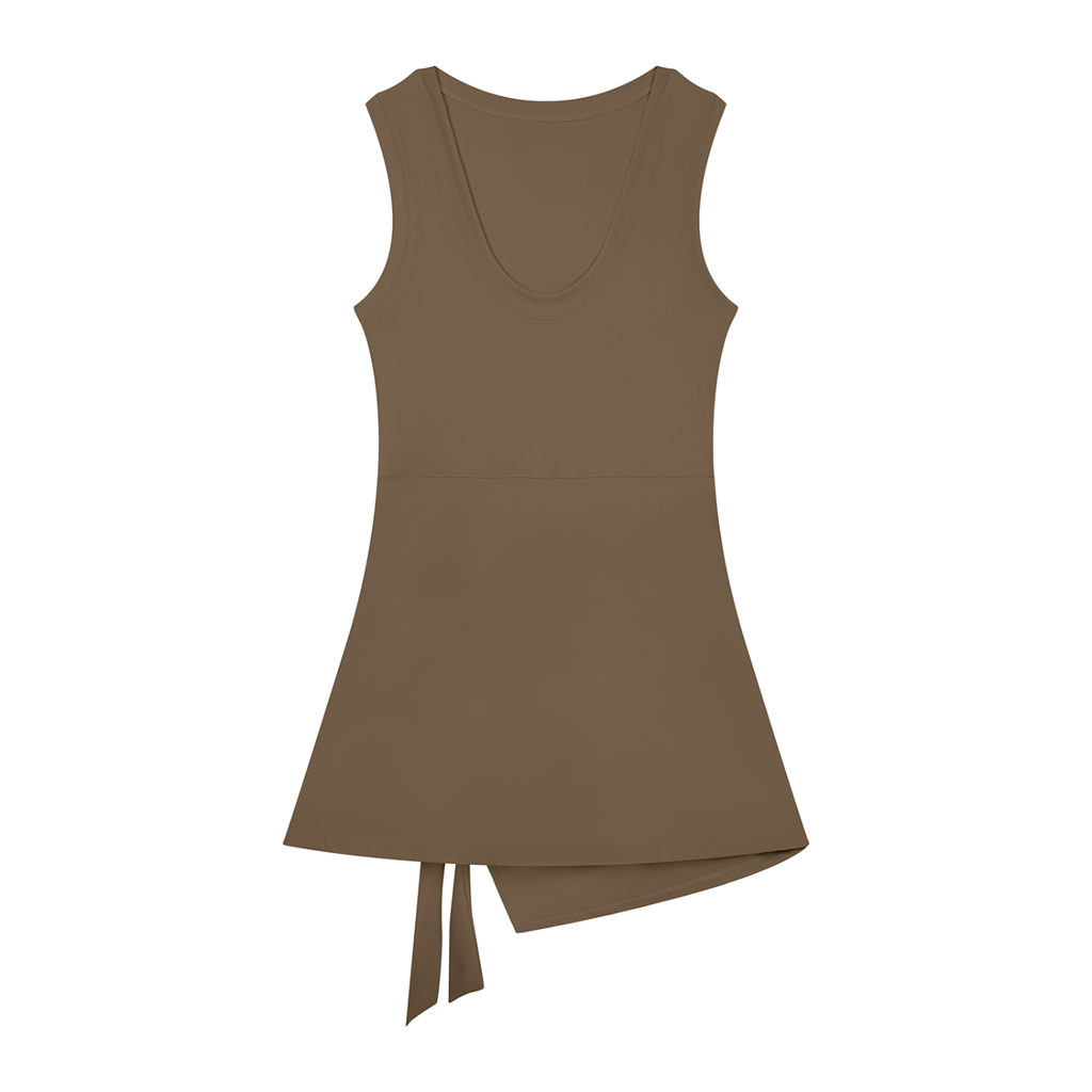 Seline A-Line Sleeveless Kjole – Dame