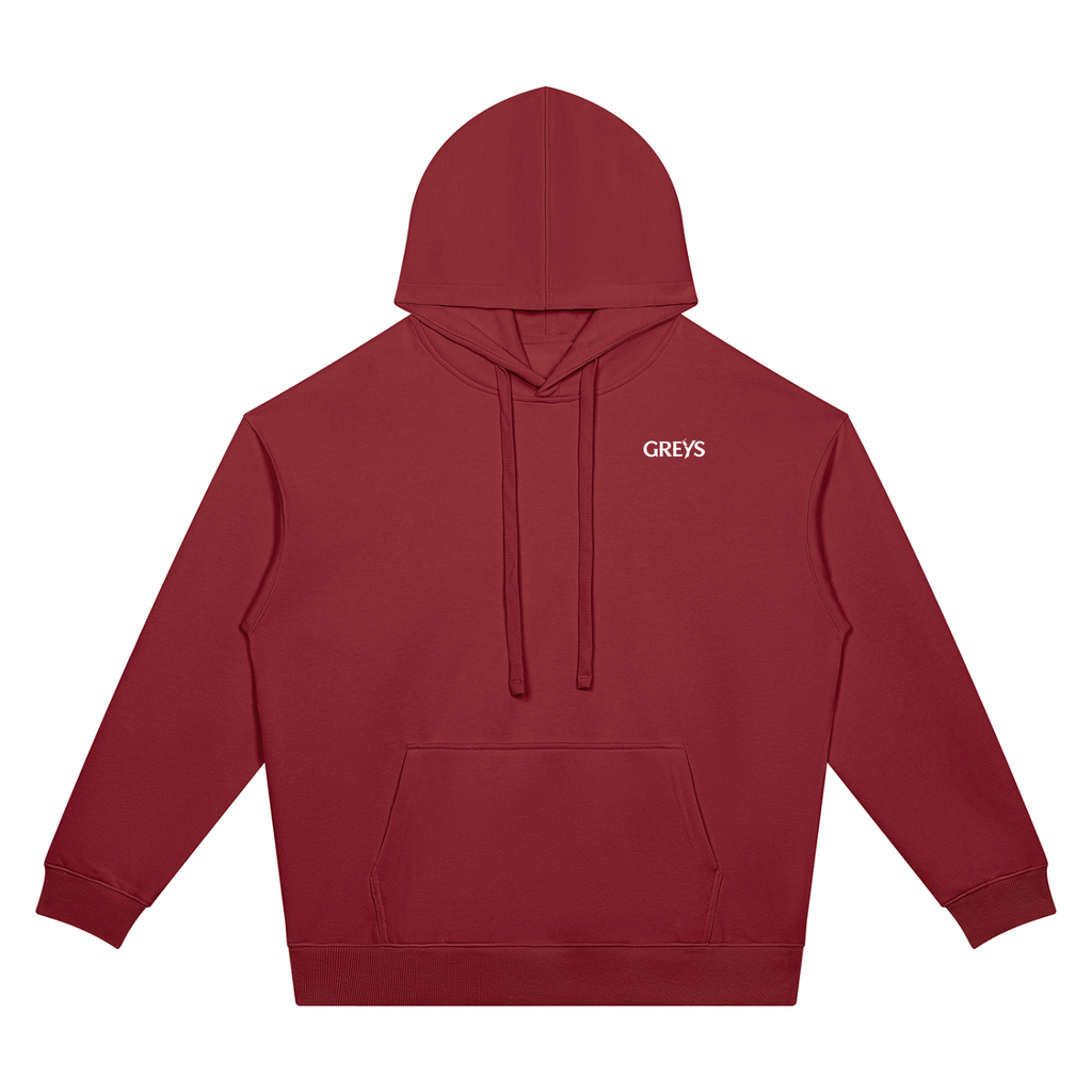 Greys Oversized Drop Shoulder Hoodie – Unisex