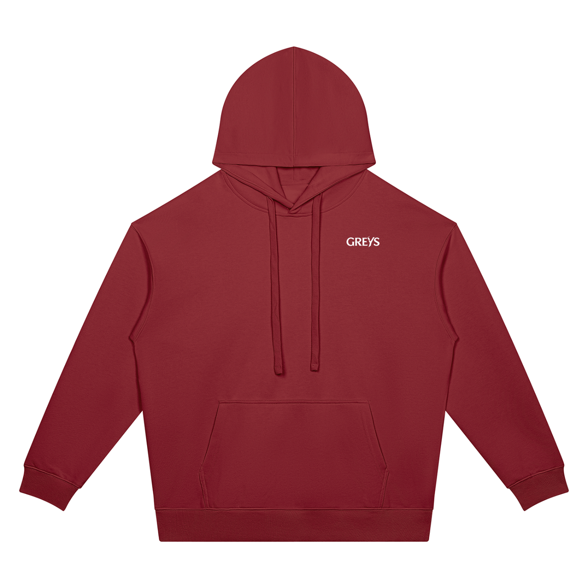 Greys Oversized Drop Shoulder Hoodie – Unisex